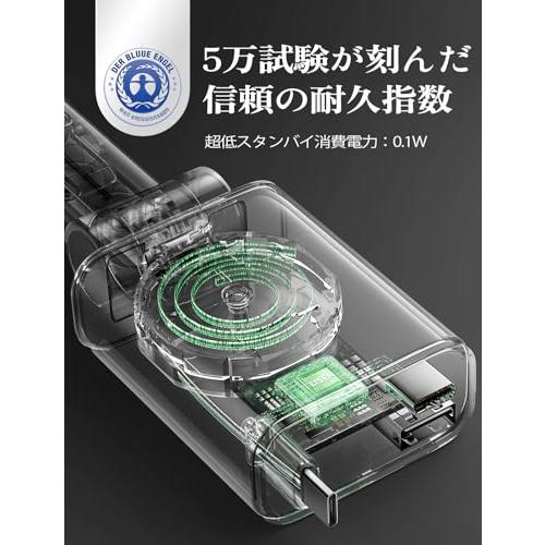 LISEN まきとり充電ケーブル 57W 3ポート 急速 車 充電器 シガー