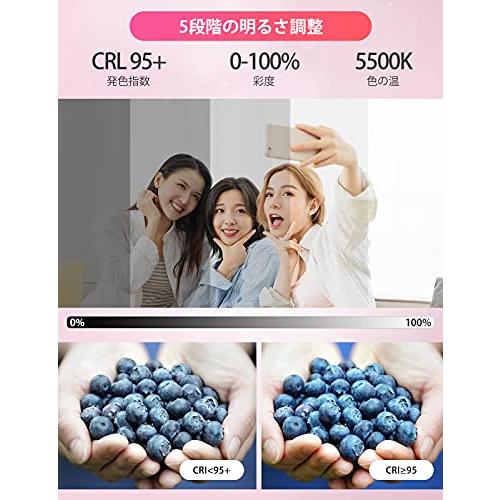 Ulanzi 49led 撮影用ライト usb ledビデオライト 小型 撮影 2000mAh