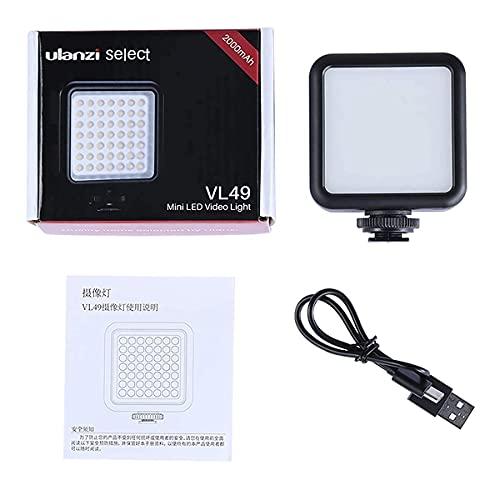 Ulanzi 49led 撮影用ライト usb ledビデオライト 小型 撮影