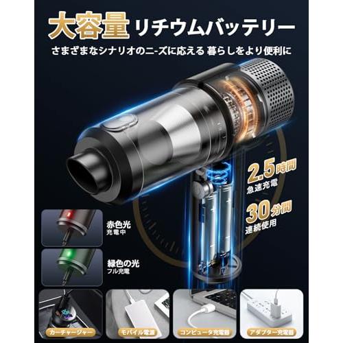 【コードレス掃除機・ハンディクリーナー】 ハンディクリーナー コードレス 強力吸引力【吹き飛ぶ/吸い込む/空気