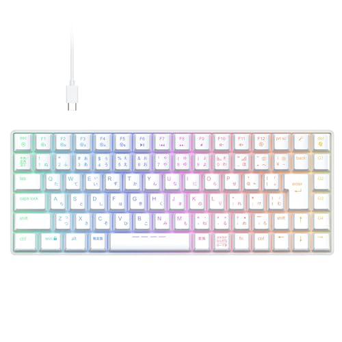 iClever ゲーミングキーボード テンキーレス 赤軸 メカニカル