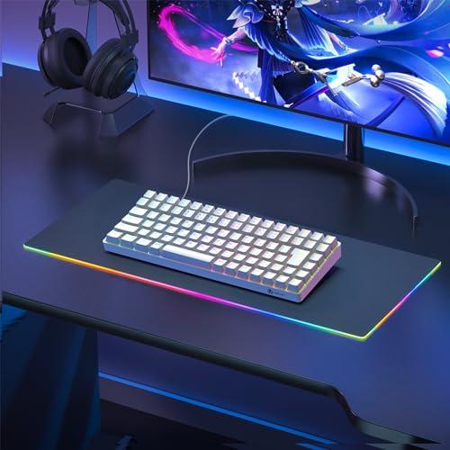 iClever ゲーミングキーボード テンキーレス 赤軸 メカニカル