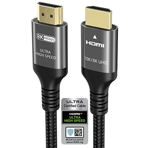 Ubluker 10K 8K 4K HDMI ケーブル 48Gbps 3M、(HDMI認証)ウルトラハイ