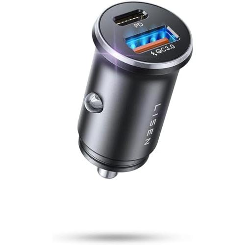 LISEN シガーソケット usb 36Wカーチャージャー USB C+Aポート最大