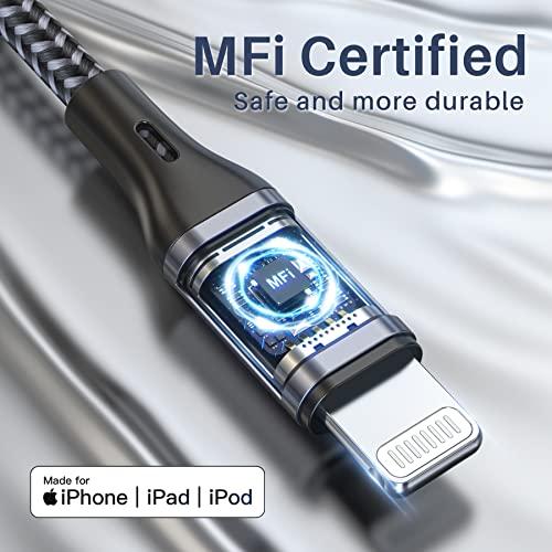 RAVIAD iPhone 充電ケーブル【1.2M/MFi 認証】ライトニング 急速充電 