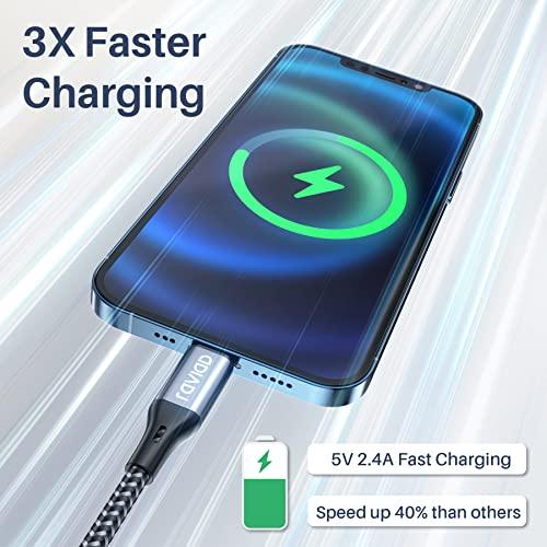 RAVIAD iPhone 充電ケーブル【1.2M/MFi 認証】ライトニング 急速充電 