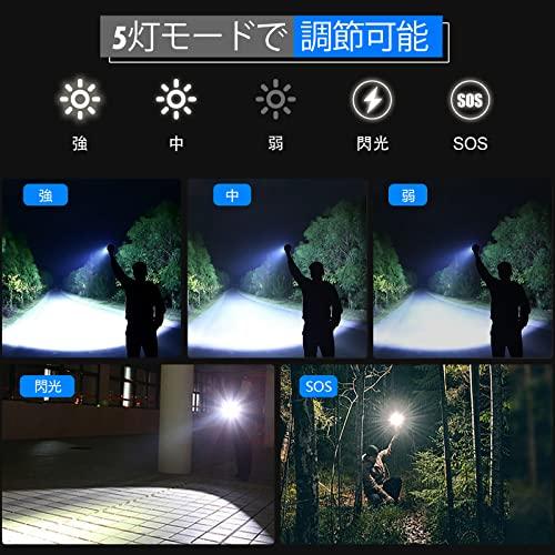 懐中電灯 led 強力 軍用 最強 Shadowhawk 超高輝度 30000ルーメン