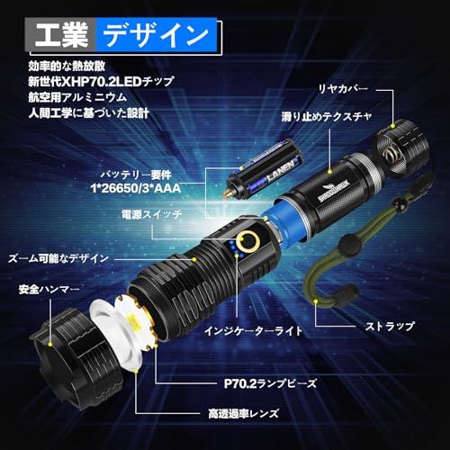 懐中電灯 led 強力 軍用 最強 Shadowhawk 超高輝度 30000ルーメン フラッシュライト 充電式 ハンディライト XHP70.2 超強力 懐中電灯 楽天市場】懐中電灯 led 強力 軍用 最強 Shadowhawk 超高輝度 30000