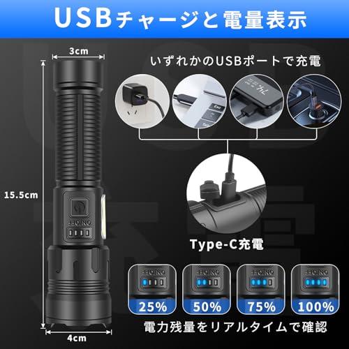 超高輝度 軍用懐中電灯OTVEE 懐中電灯 LEDライト ハンディライト 超高輝度 軍用懐中電灯OTVEE 懐中電灯 LEDライト ハンディライト