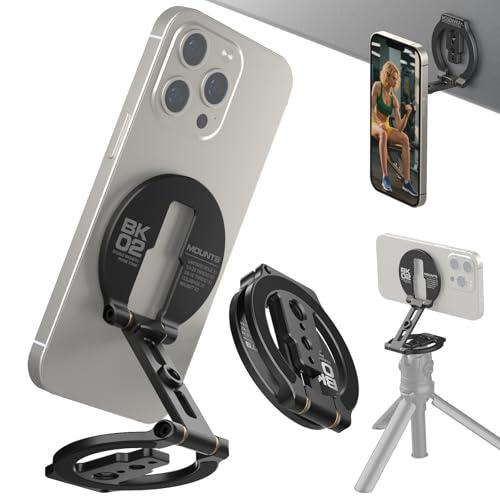MOSENVKA magsafe対応 スマホスタンド 両面マグネット 超?磁力