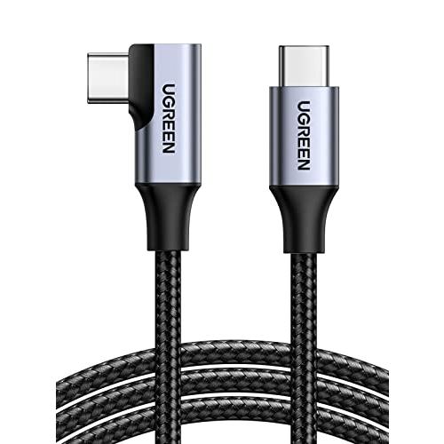 UGREEN L字 USB Cケーブル 映像出力【60W/3A急速充電 USB3.1 PD対応 4K