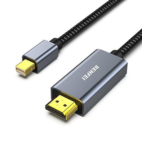BENFEI Mini DisplayPort-HDMIケーブル、1.8m DP-HDMIケーブル（Mini