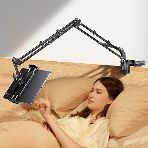タブレット スタンド5穴土台?五つの可動軸ipad 寝ながら スマホアーム