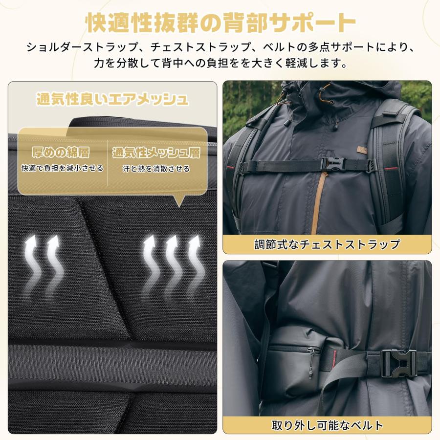 VIJIM] Ulanzi BP10 カメラバッグ バックパック リュック 大容量 25L+