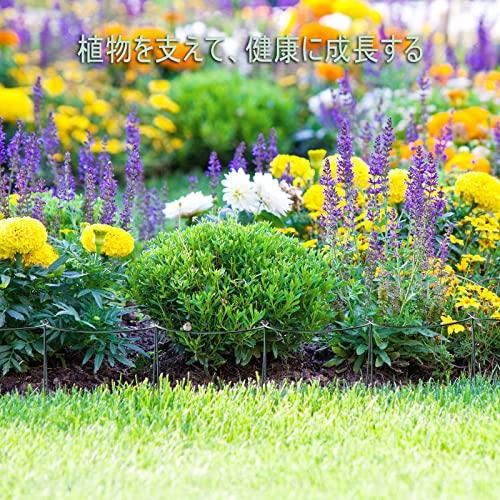 園芸支柱 10個セット 25cmx60cm 植物支柱 半円形 誘引 支柱 花ささえ