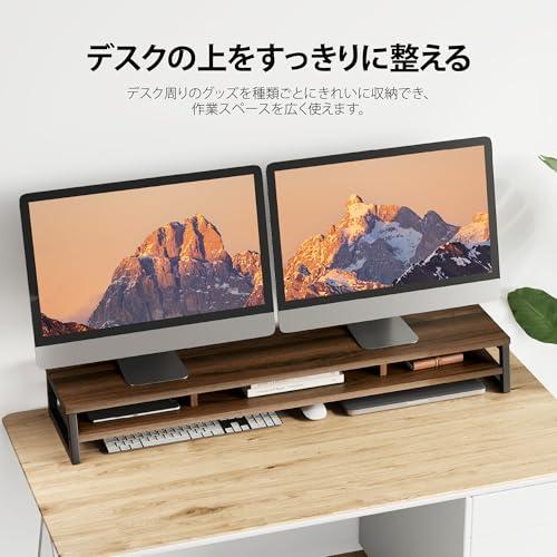 Fenge モニター台 卓上 デスクシェルフ モニタースタンド パソコン台 2