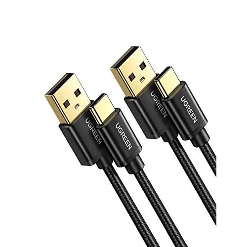 UGREEN USB Type C ケーブル 2本セット 急速充電 ナイロン編み Quick
