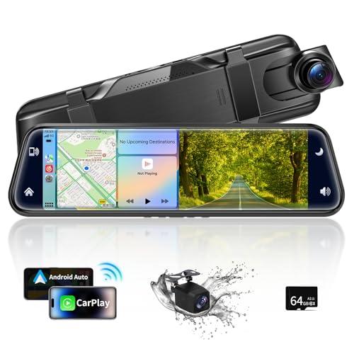 大画面✨ドライブレコーダー ミラー型 10インチ CarPlay Android Amazon.co.jp: ドライブレコーダー ミラー型 2.5K高画质 【2025