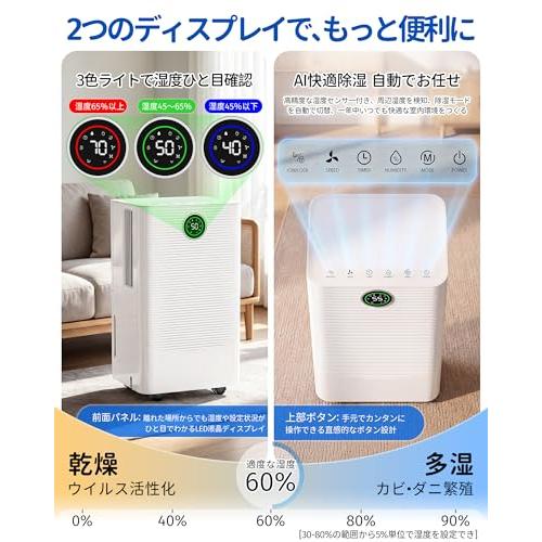 除湿機 コンプレッサー式 除湿量22L / 日 強力除湿 2026新登場