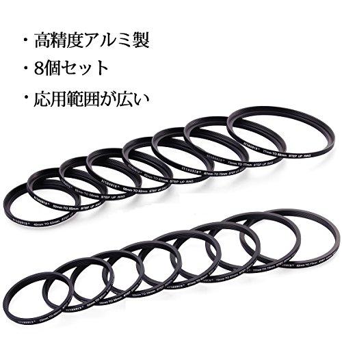 XCSOURCE 16枚アダプタリングセット ステップアップリング 8枚 ＋