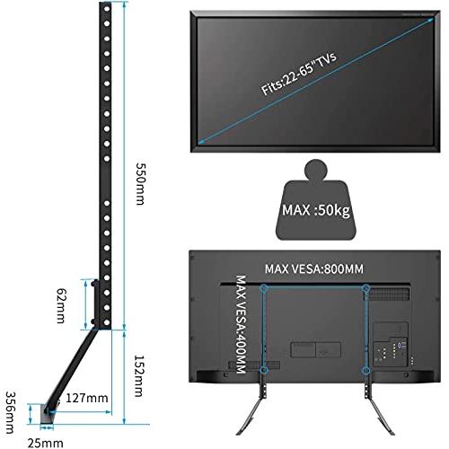 suptek ユニバーサルテレビスタンド テレビテーブルトップスタンド