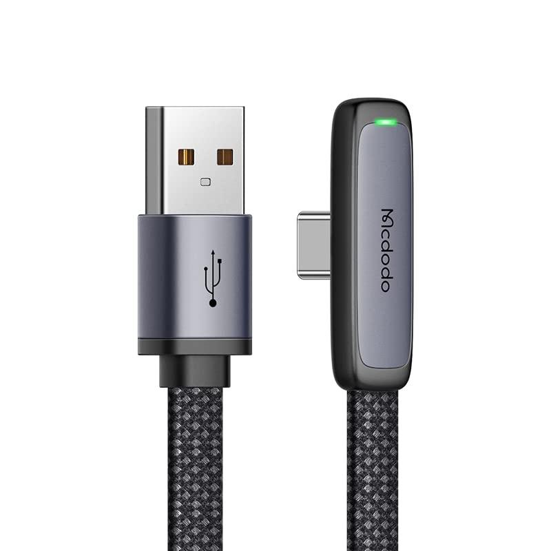 Mcdodo USB-Cケーブル 1.2m 100W/66W急速充電 6A大電流 極薄L字型 Type
