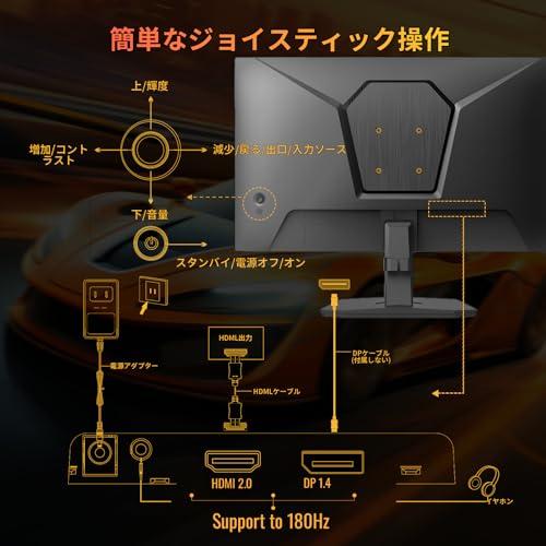 Minifire ゲーミングモニター 24インチ 最大180Hz sRGB 110 Minifire ゲーミングモニター 24インチ 最大180Hz sRGB 110