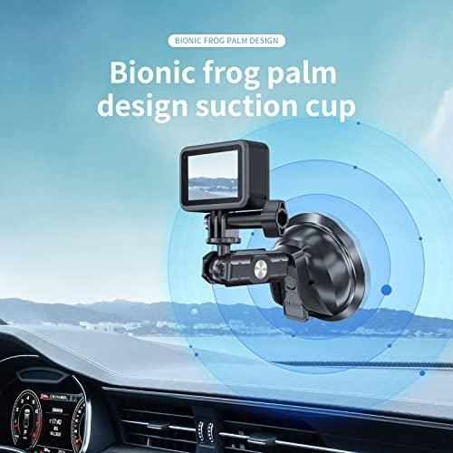 TELESIN GoPro用 Insta360車載カメラ用 吸盤マウントカメラカー
