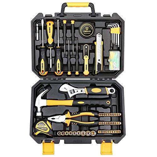 DEKO 100点 ホームツールセット 工具セット 家庭用 日曜大工 DIYセット 