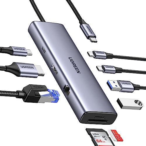 UGREEN Revodok USB Cハブ 9-IN-1 USB-A*2+USB-C*2USB3.0ハブ 4K 60Hz