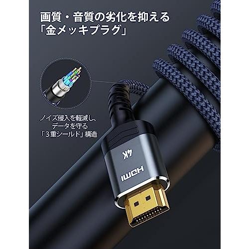 Snowkids hdmi ケーブル 2m 4k 60hz HDMI2.0規格 cable TV など適用