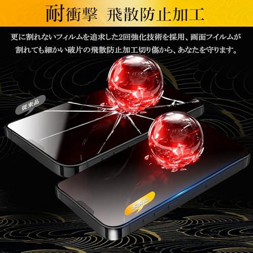 アンチグレア + のぞき見防止 iPhone16e 用 ガラスフィルム 覗き見防止