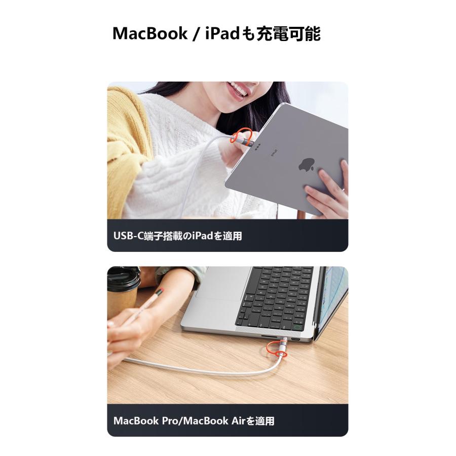 Mcdodo ライトニング to USB-C 変換アダプタ PD 60W急速充電 スマートチップ搭載 高速データ転送(PC間のみ) i-Phon｜ebisstore333｜07