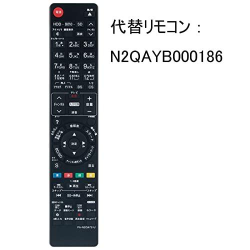 PerFascin 代替リモコン FITS FOR N2QAYB000186 Panasonic