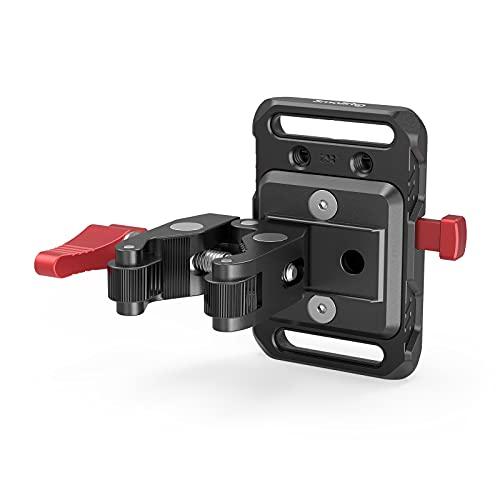 SmallRig Vマウントバッテリー用ミニプレート 蟹バサミクランプ付き