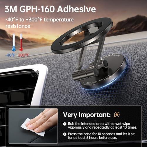 超強力マグネット搭載 SYNCWIRE MagSafe対応 車載スマホホルダー 