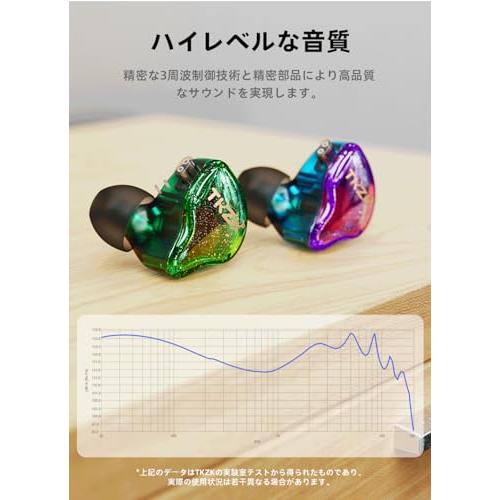 Yinyoo イヤモニ イヤホン 有線 TKZK TK01 10mmダイナミック