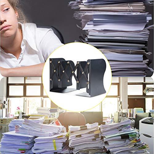 ALIOBC 本立て 2個セット 伸縮自在 ブックエンド 倒れない ブック