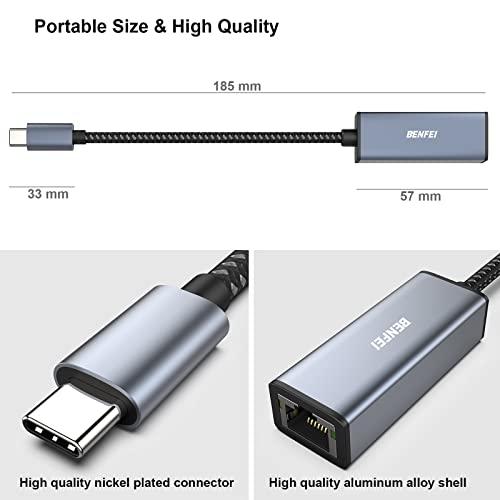 BENFEI 有線LANアダプタ USB-C - イーサネットアダプター、USB Type-C