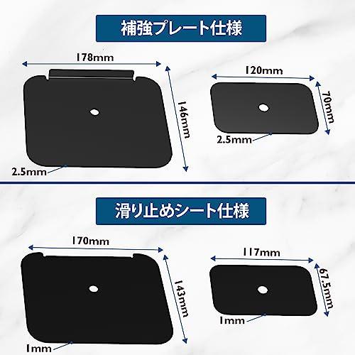 1homefurnit モニターアーム補強プレート 天板補強 デスク保護 傷防止