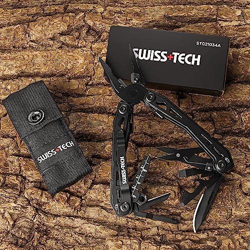 SWISS+TECH 多機能ペンチ アウトドアマルチツール 16-in-1 マルチ