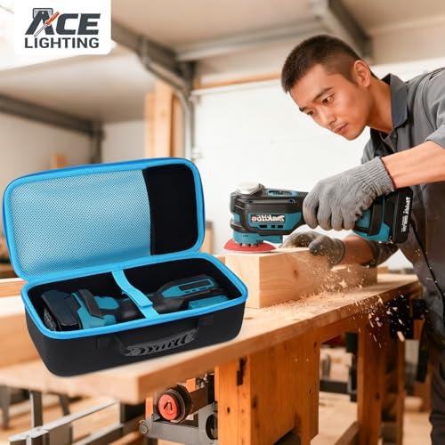 マキタ　マルチツール　電線仕ケース　使用済み刃、ペーパーアタッチメント付セルフクリーニング済み ACE LIGHTING Forマキタ マルチツール専用収納ケース TM52DZ対応