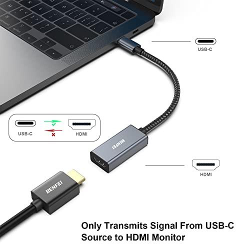 BENFEI USB C - HDMI 変換アダプタ 4K USB Type-C HDMI アダプタ [Thunderbolt 3 / 4] 互｜ebisstore333｜02