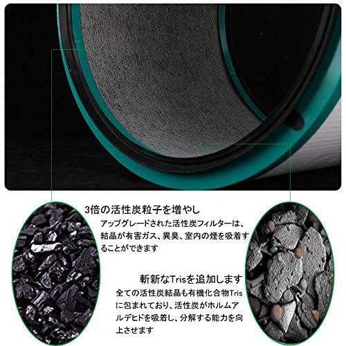 交換用活性炭フィルター＆交換用グラスHEPAフィルター TIMISONL 空気清浄機能付ファン交換用フィルター、一体型360