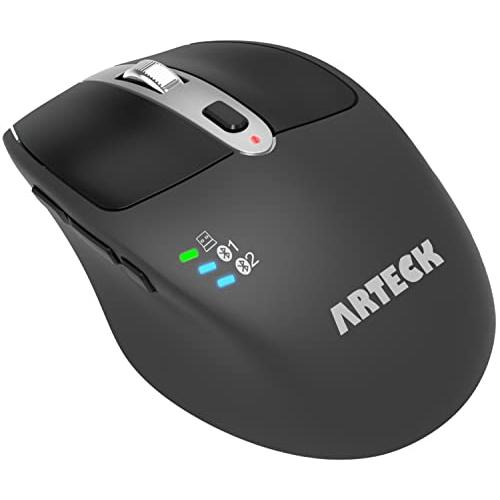 Arteck マルチデバイス 無線 ワイヤレスBluetoothマウス 2.4GHz Arteck マルチデバイス 無線 ワイヤレスBluetoothマウス 2.4GHz