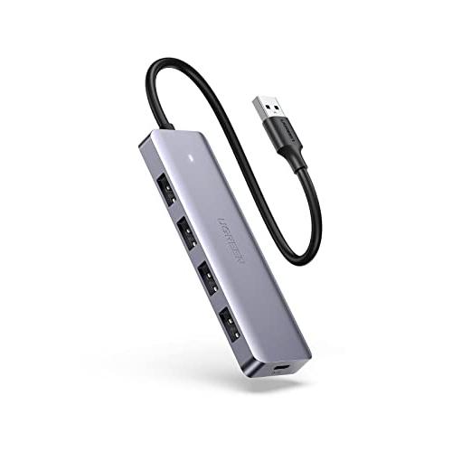 UGREEN USB 3.0 ハブ 4ポート拡張 セルフパワー/バスパワー 高速ハブ