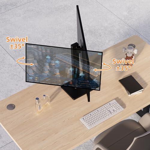 suptek モニターアーム モニタースタンド 1画面 置き型 テレビ