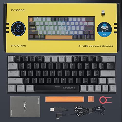 e元素ゲーミングキーボード63キー 青軸を採用のメカニカルキーボード