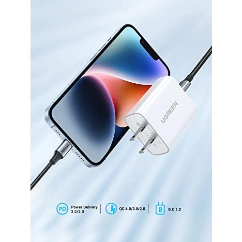 UGREEN 20W タイプc 充電器 PD3.0急速充電 ACアダプター type-c iPhone