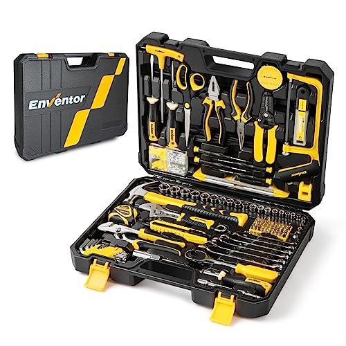 Enventor 工具セット ホームツールセット 家庭修理 工具箱 道具セット